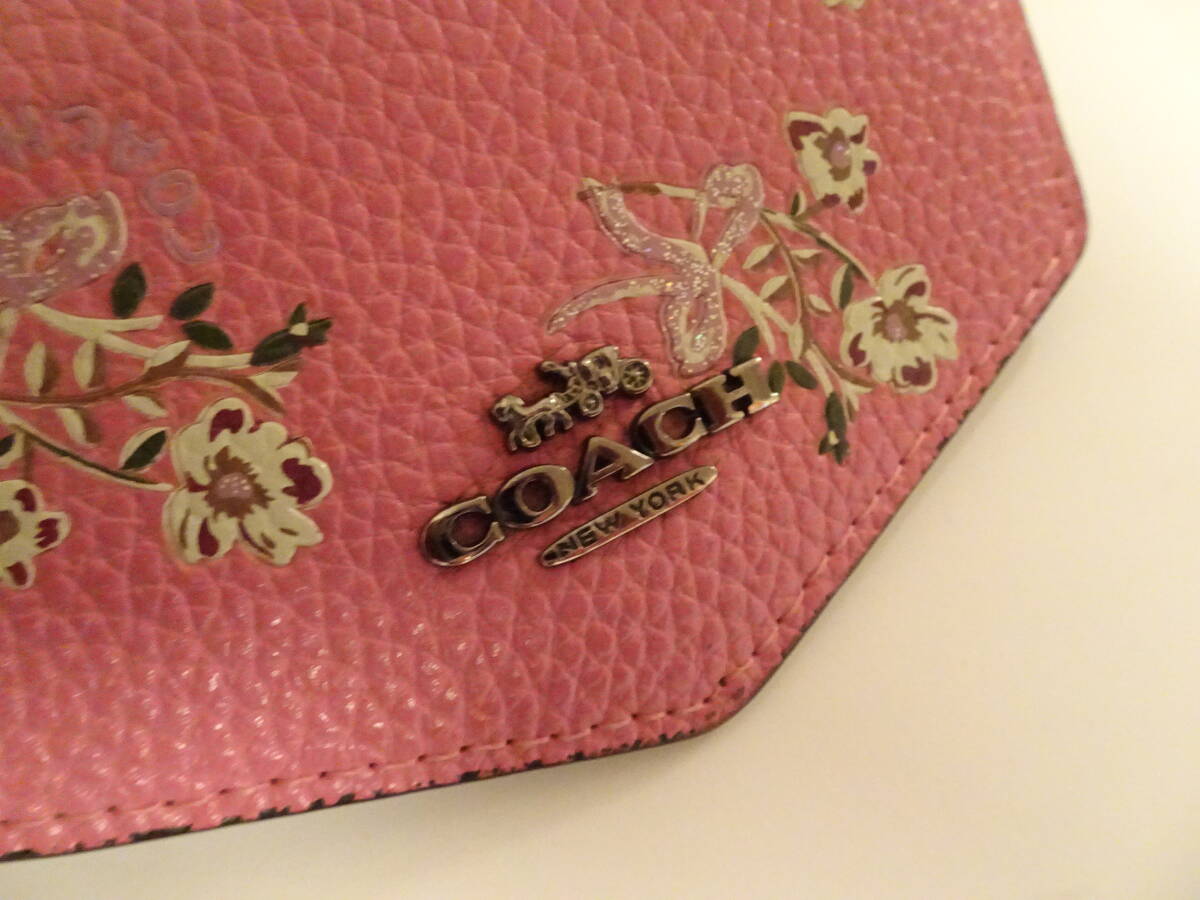 即日発送★COACH　コーチ　花柄　ミニ財布_画像4