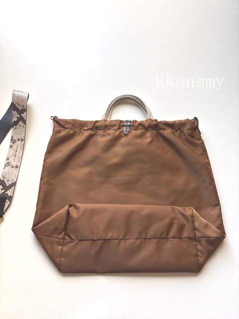 スピック&スパン購入ORSETTOオルセット*2WAYパイソンストラップショルダーバッグ_画像6