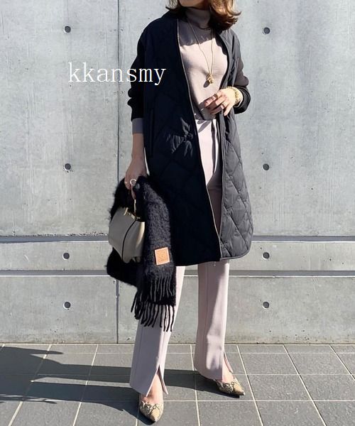 Munichミューニック*キルティングタフタ×ダンボールドッキングコート_画像4