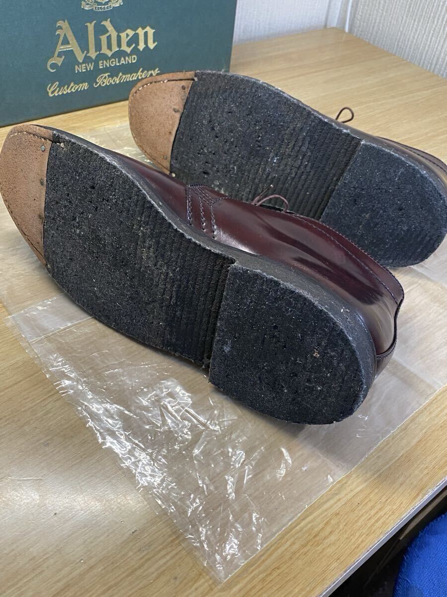 美品Alden オールデン 1341コードバン チャッカブーツ8.5D ships MARCEL LASSANCE マルセルラサンス別注_画像9