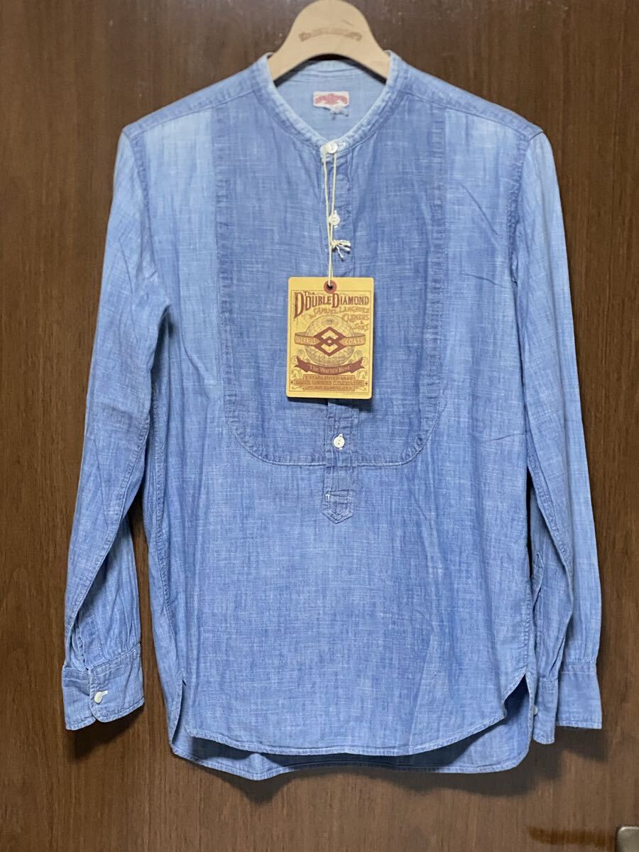 REAL McCOY’S DOUBLE DIAMOND BAND-COLLAR リアルマッコイズ　ダブルダイヤモンド　バンドカラーシャツ_画像1