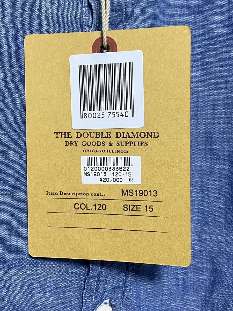 REAL McCOY’S DOUBLE DIAMOND BAND-COLLAR リアルマッコイズ　ダブルダイヤモンド　バンドカラーシャツ_画像5