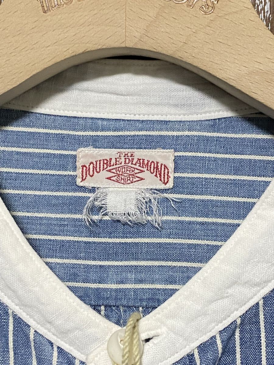 REAL McCOY’S DOUBLE DIAMOND BAND-COLLAR リアルマッコイズ ダブルダイヤモンド シャンブレーバンドカラーシャツ_画像5