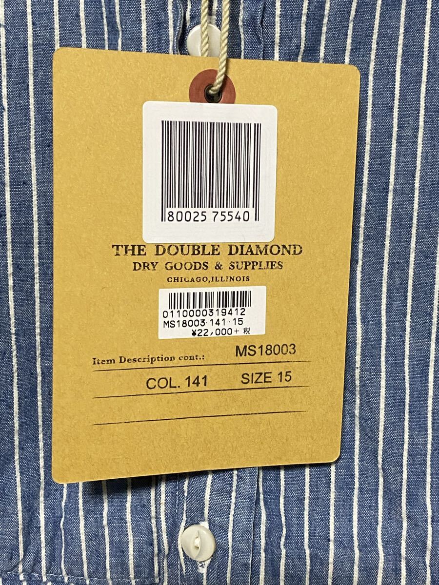 REAL McCOY’S DOUBLE DIAMOND BAND-COLLAR リアルマッコイズ ダブルダイヤモンド シャンブレーバンドカラーシャツ_画像6