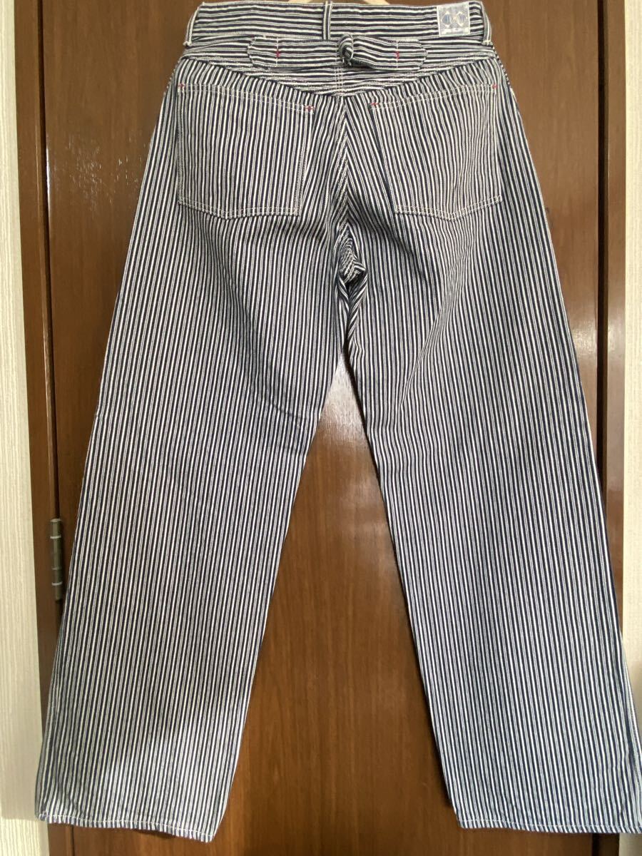 REAL McCOY’S 8HU ENGINEER TROUSERS リアルマッコイズ ストライプ ヒッコリーパンツ_画像2
