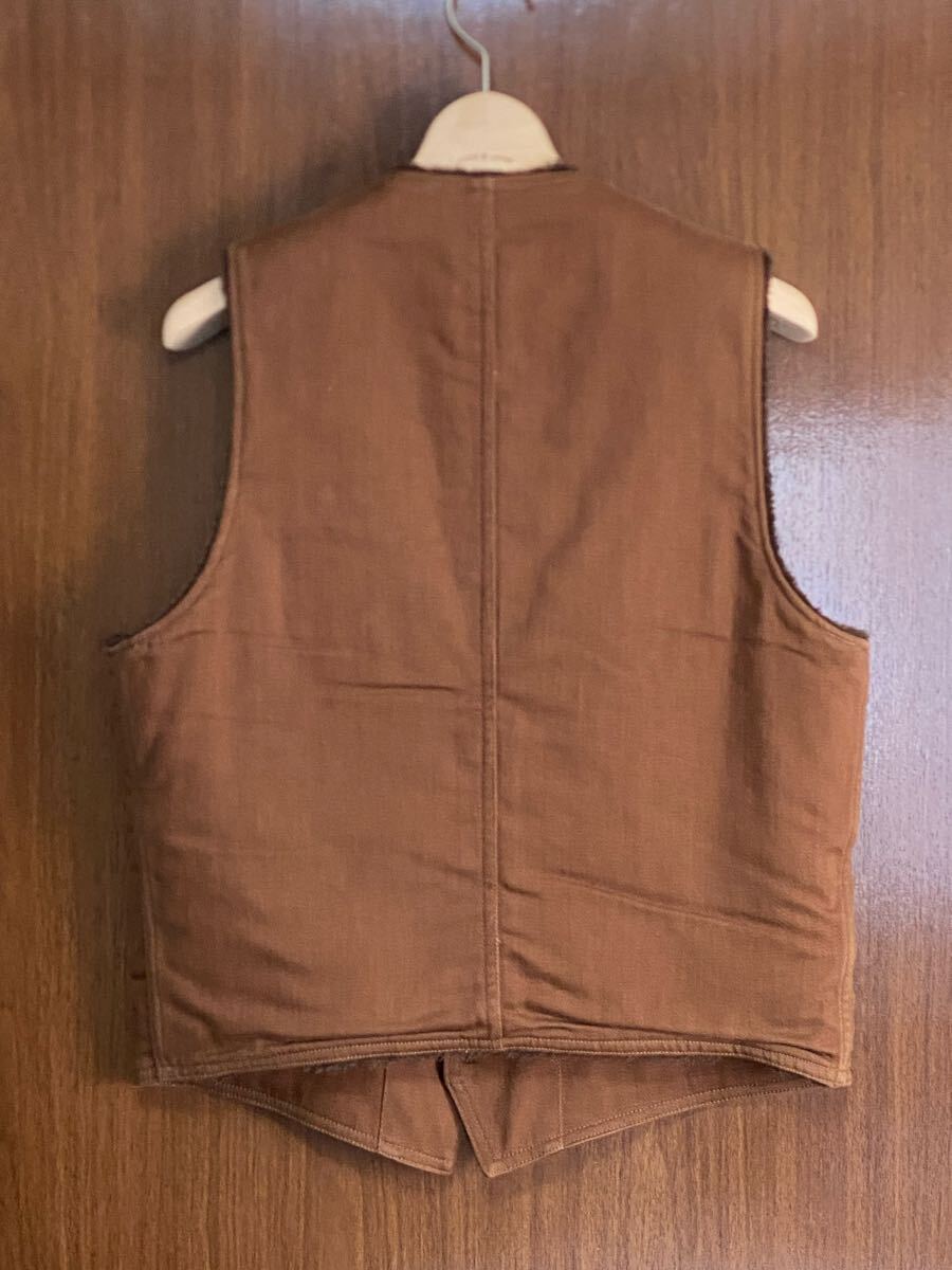REAL McCOY’S DOUBLE DIAMOND モールスキンワークベスト38リアルマッコイズ ダブルダイヤモンドアルパカ_画像3