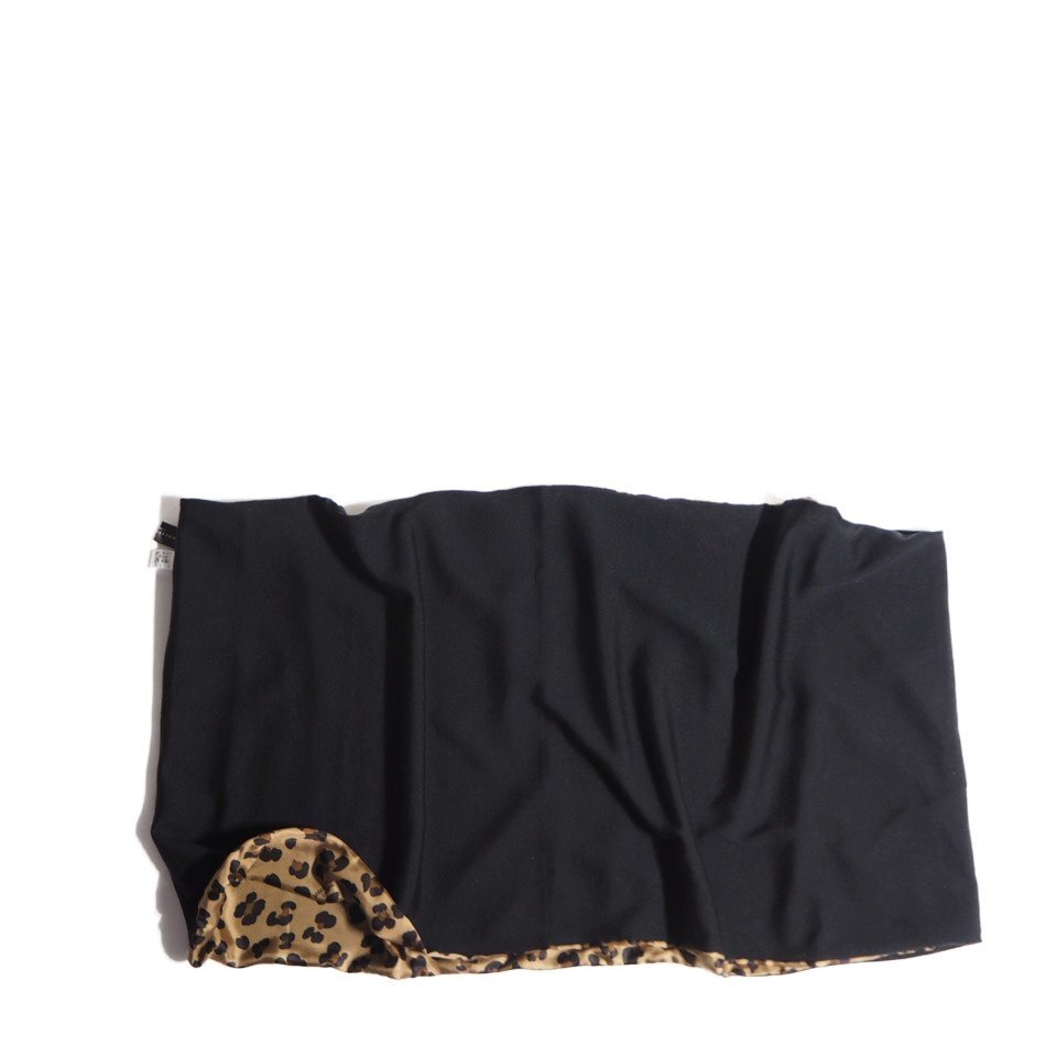 R4727f2 ▼MACKINTOSH マッキントッシュ▼ ウール シルク ダブルフェイス スヌード レオパード柄 / マフラー ストール レディース 春秋_画像3
