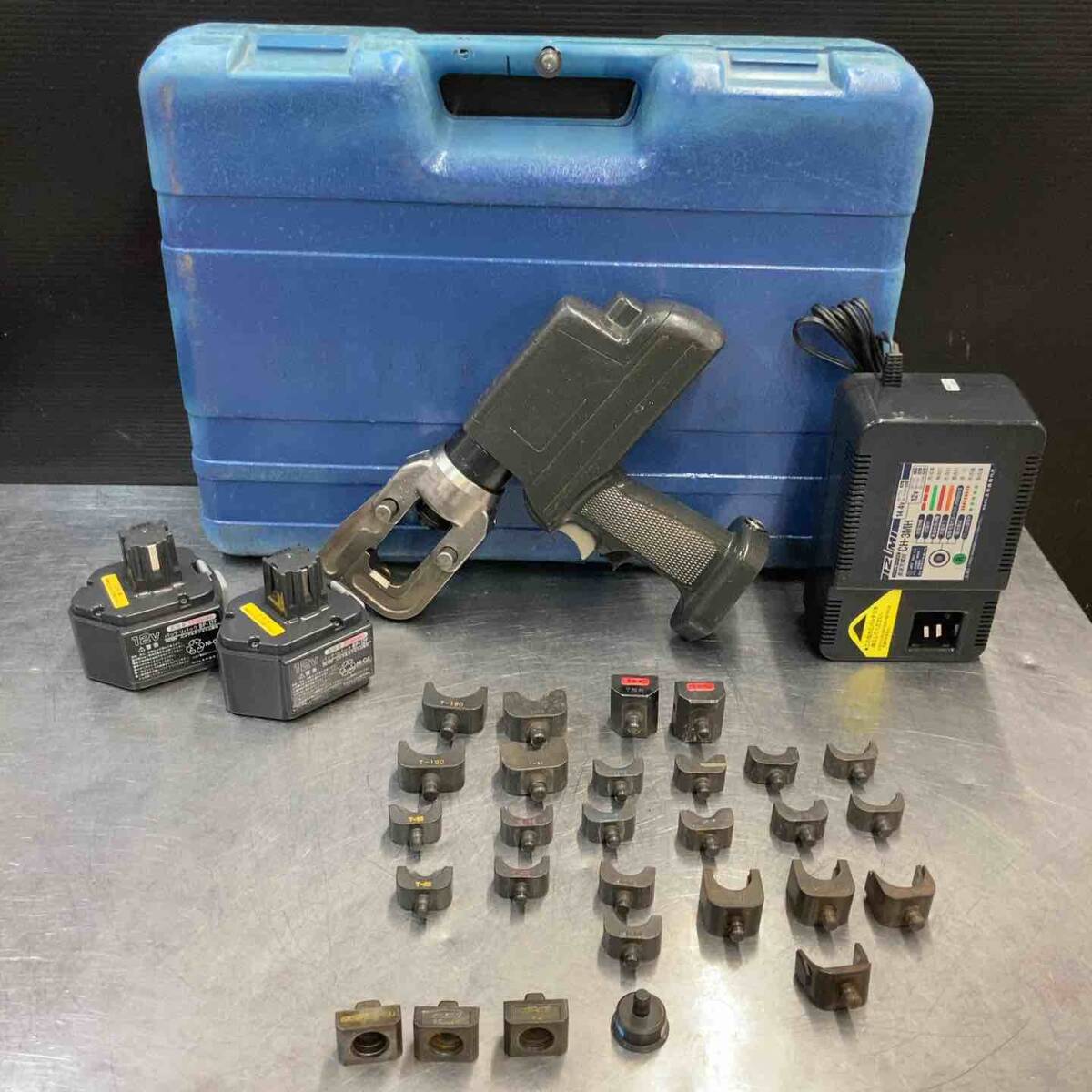 【中古品】 泉(IZUMI) コードレス圧着機 REC-150EM コマ多数付属 【東大和店】_画像1