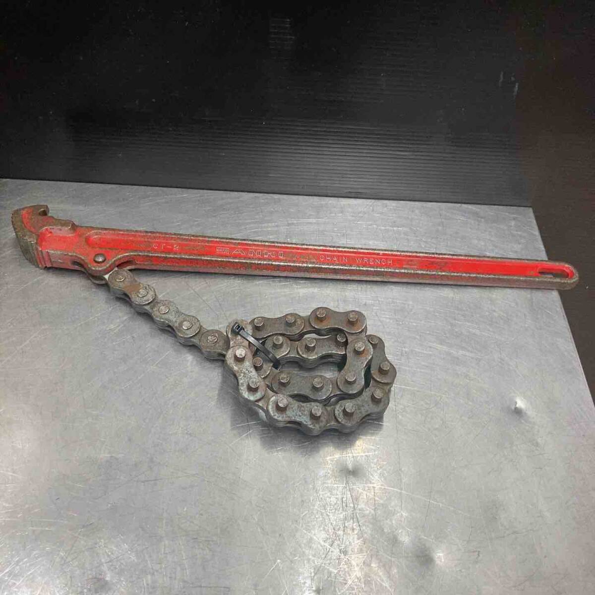 【中古品】 サンキ(SANKI) チェーンレンチ CT-2 3/4～6 パイプレンチ 【東大和店】_画像1