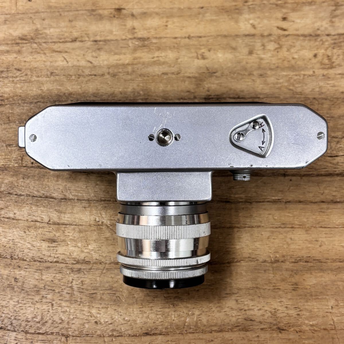 超希少 Asahiflex アサヒフレックスⅠ I型 一眼レフカメラ レンズ Asahi-kogaku Takumar 1:2.4 f=58mm 旭光学 ジャンク 1円スタート_画像6