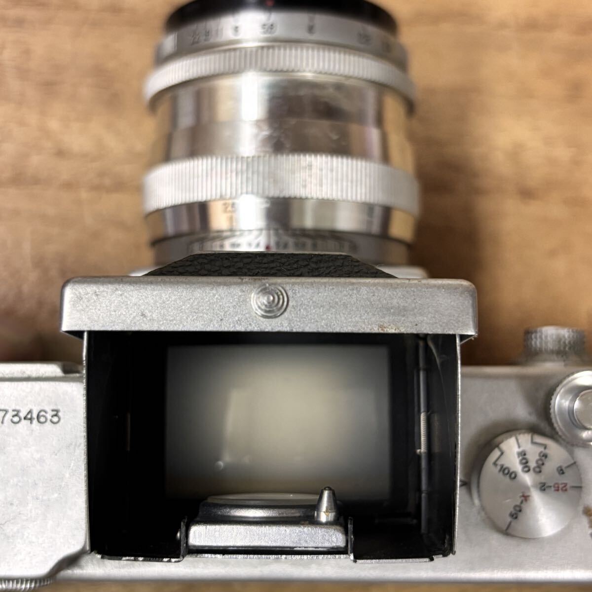 超希少 Asahiflex アサヒフレックスⅠ I型 一眼レフカメラ レンズ Asahi-kogaku Takumar 1:2.4 f=58mm 旭光学 ジャンク 1円スタート_画像7