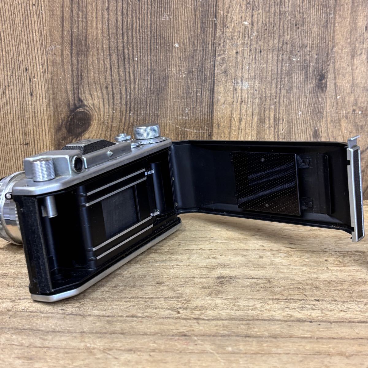 超希少 Asahiflex アサヒフレックスⅠ I型 一眼レフカメラ レンズ Asahi-kogaku Takumar 1:2.4 f=58mm 旭光学 ジャンク 1円スタート_画像9