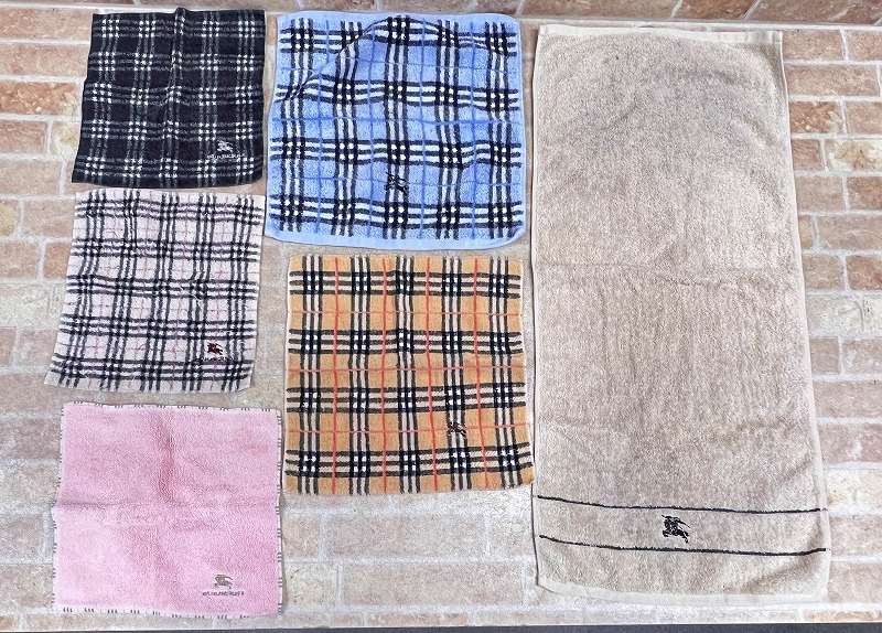 Burberrys/バーバリー ノバチェック/花柄etc フェイスタオル/ハンカチ/ハンドタオル 20点セット 【1684y3】_画像4
