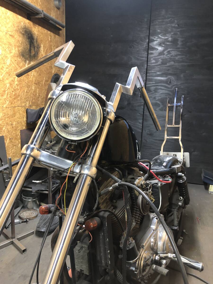 スクエアダブルロボハン　1インチ　検　ハーレー　国産　ビンテージ　チョッパー　ロボハン　_画像2