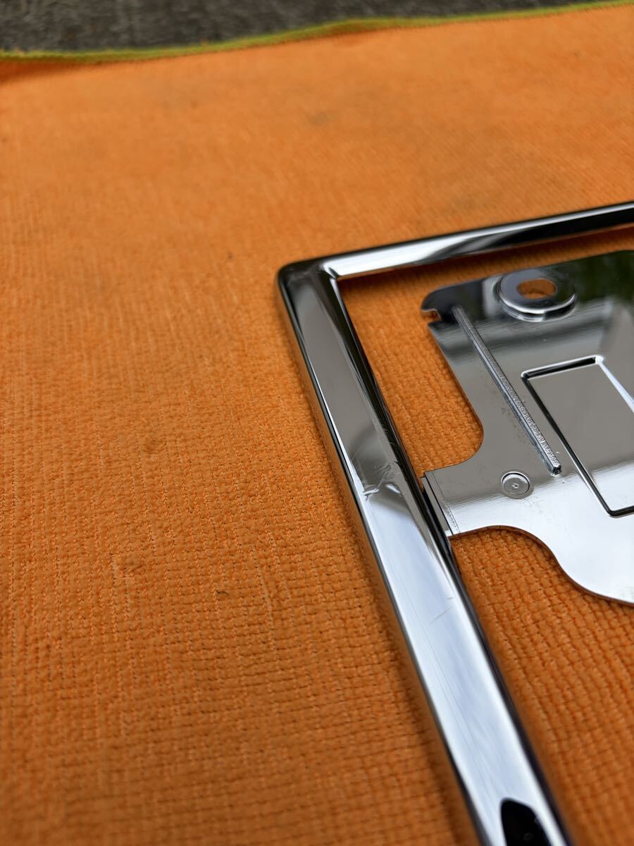 【磨き済み】ホンダ純正ナンバーフレーム フロントのみ メッキ ライセンスフレーム HONDA_画像3