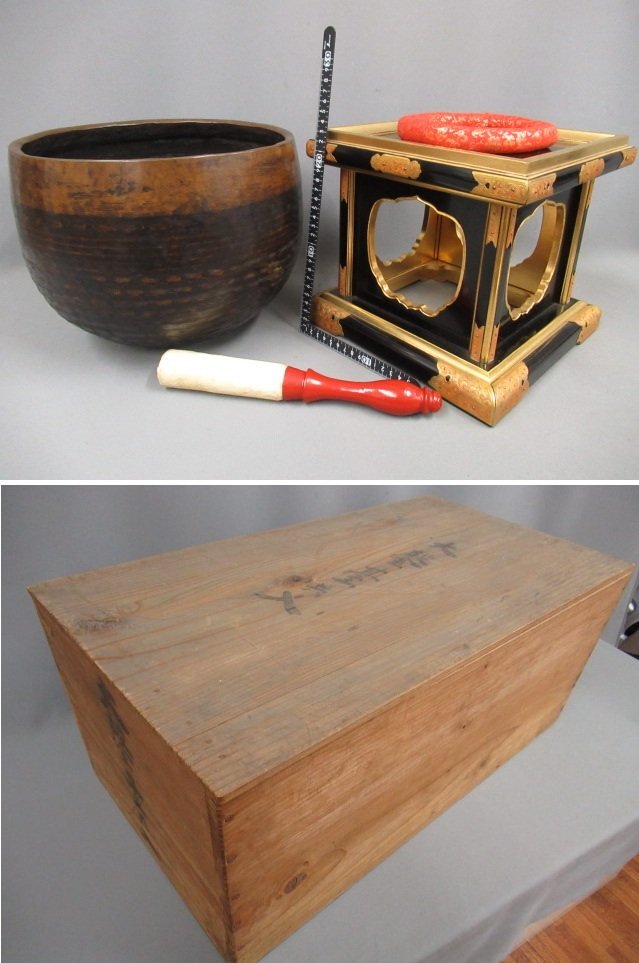 [ медный удар . структура . большой клетка .(..). rin шт. * палка совместно ] времена предмет буддизм изобразительное искусство храм . предметы для домашнего буддийского алтаря дракон? Zaimei диаметр * примерно 30cm -слойный * примерно 3Kg времена дерево в коробке 