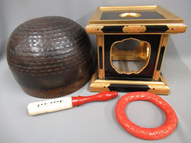 [ медный удар . структура . большой клетка .(..). rin шт. * палка совместно ] времена предмет буддизм изобразительное искусство храм . предметы для домашнего буддийского алтаря дракон? Zaimei диаметр * примерно 30cm -слойный * примерно 3Kg времена дерево в коробке 