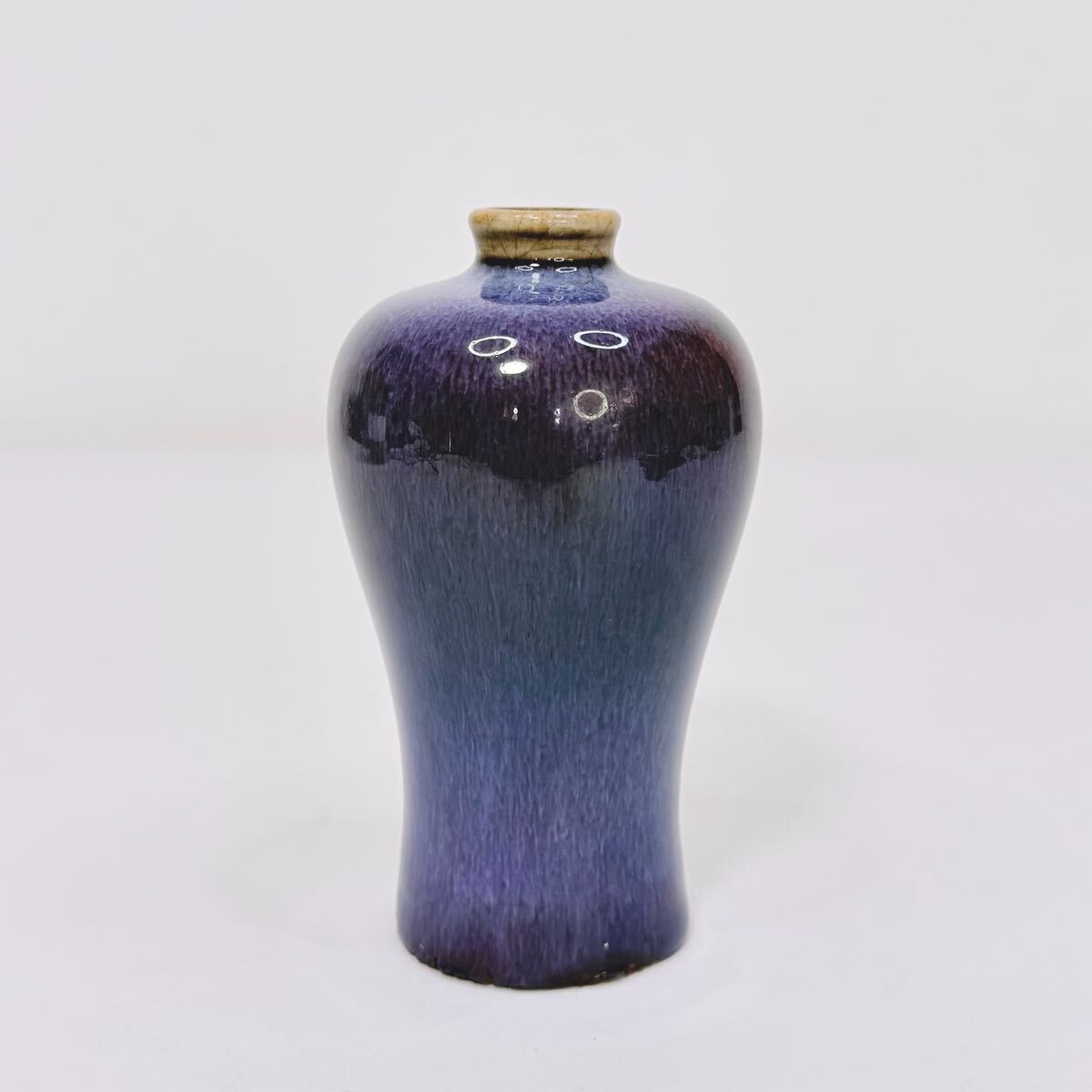 CBX-中国古美術 時代物 花瓶 花入 花器 色絵 窯変釉 唐物 陶磁器 中国古玩 骨董品_画像2