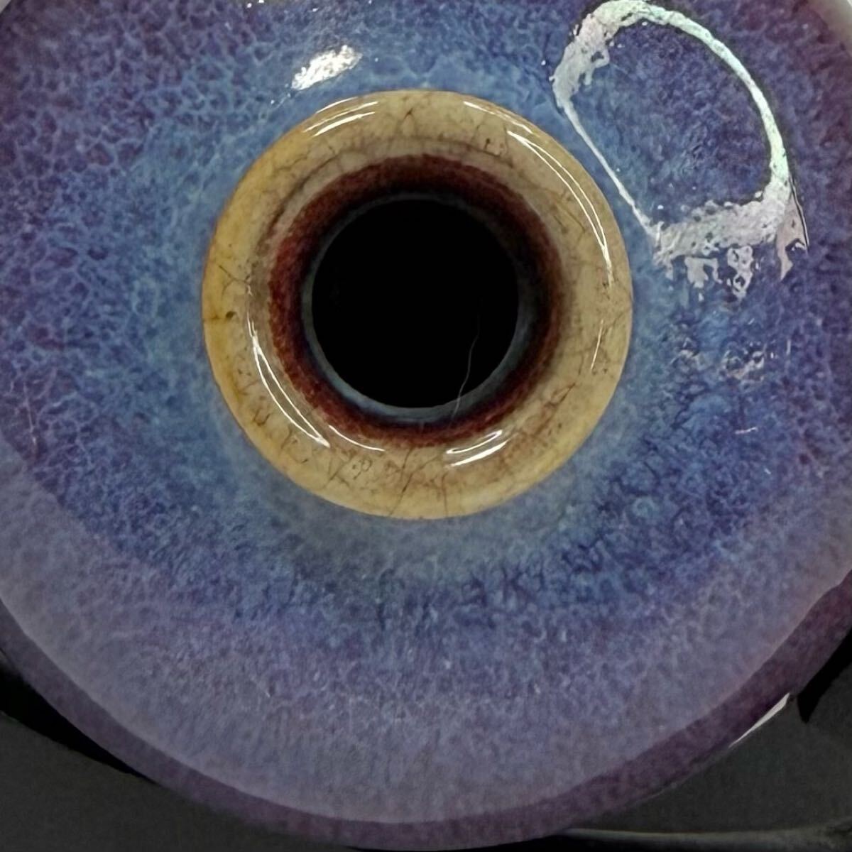 CBX-中国古美術 時代物 花瓶 花入 花器 色絵 窯変釉 唐物 陶磁器 中国古玩 骨董品_画像4