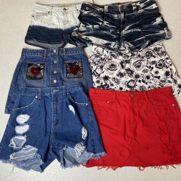 レディース ショートパンツ グランジ Y2K ホットパンツ　デニム　12枚セット まとめ売り　卸売り_画像2