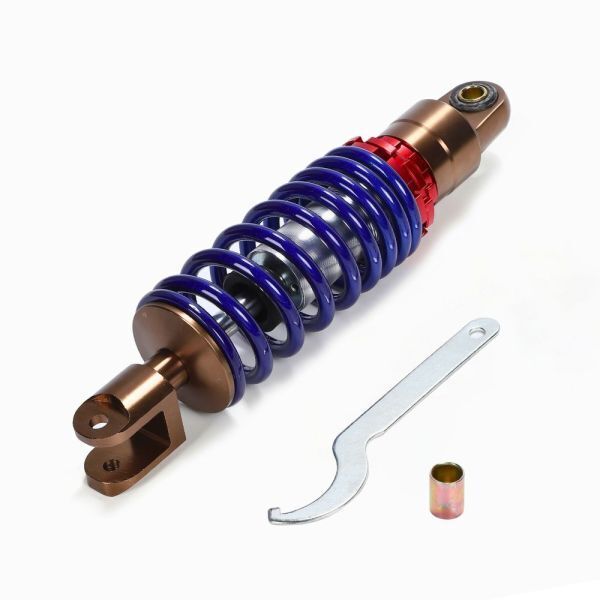 【送料無料】ホンダ リアサスペンション 265mm ライブディオ スーパーディオ ZX DIO AF18 AF27 AF28 AF34 AF35 ズーマー 汎用 (ブルー)_画像1