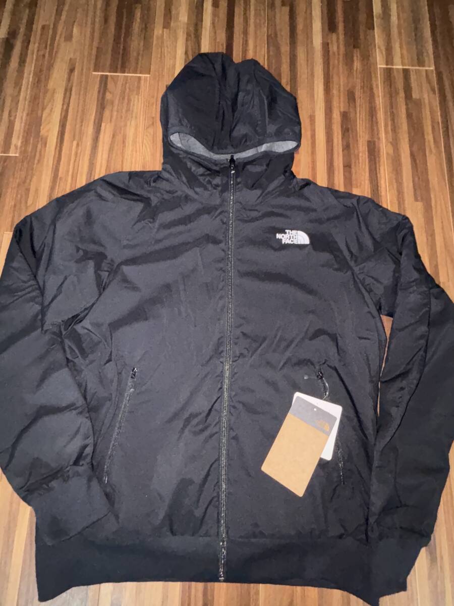 ■ノースフェイス■新品L ブラック&グレー/リバーシブルテックエアフーディーNT61984_画像1