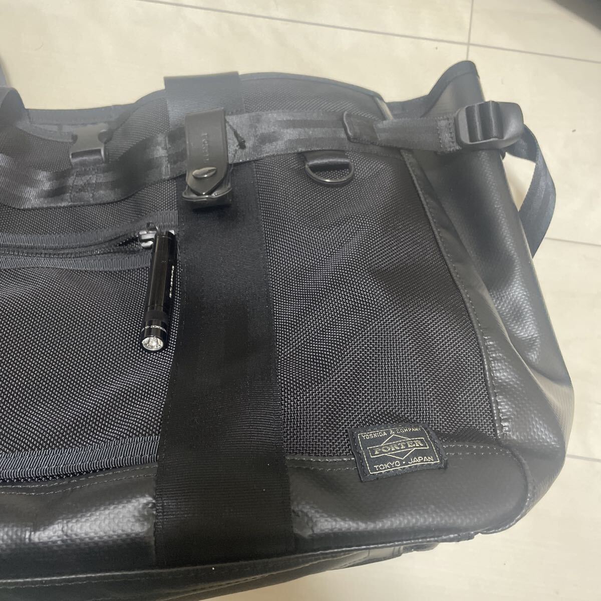 PORTER / HEATTOTE BAG Porter нагрев портфель Yoshida bag черный чёрный