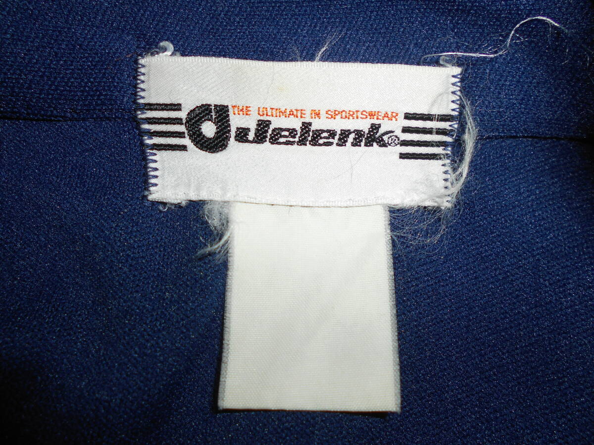 b741◆Jelenk トラックジャケット◆ジュレンク ネイビー サイズL ヴィンテージ レトロ スリーライン ジャージ ～90s スポーツウエア 7K_画像7