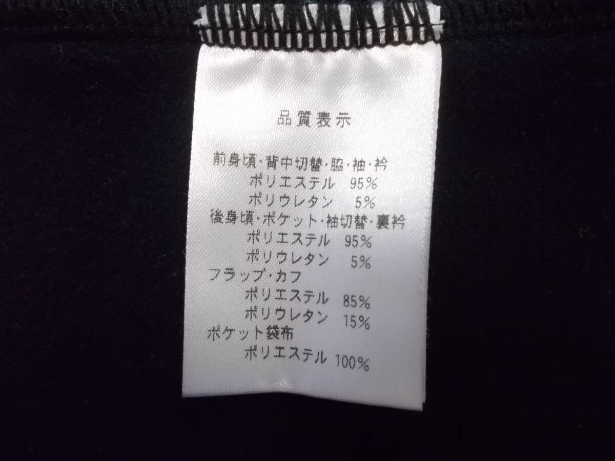 b1354◆PEARL IZUMI ウインドブレック ジャケット◆サイズXL ブラック 裏起毛 パールイズミ WIND BREAK サイクルジャケット 7K_画像5