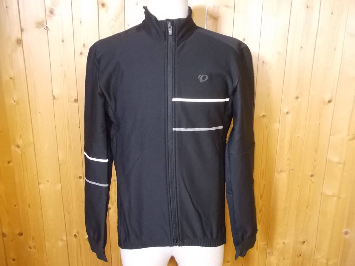 b1354◆PEARL IZUMI ウインドブレック ジャケット◆サイズXL ブラック 裏起毛 パールイズミ WIND BREAK サイクルジャケット 7K_画像1