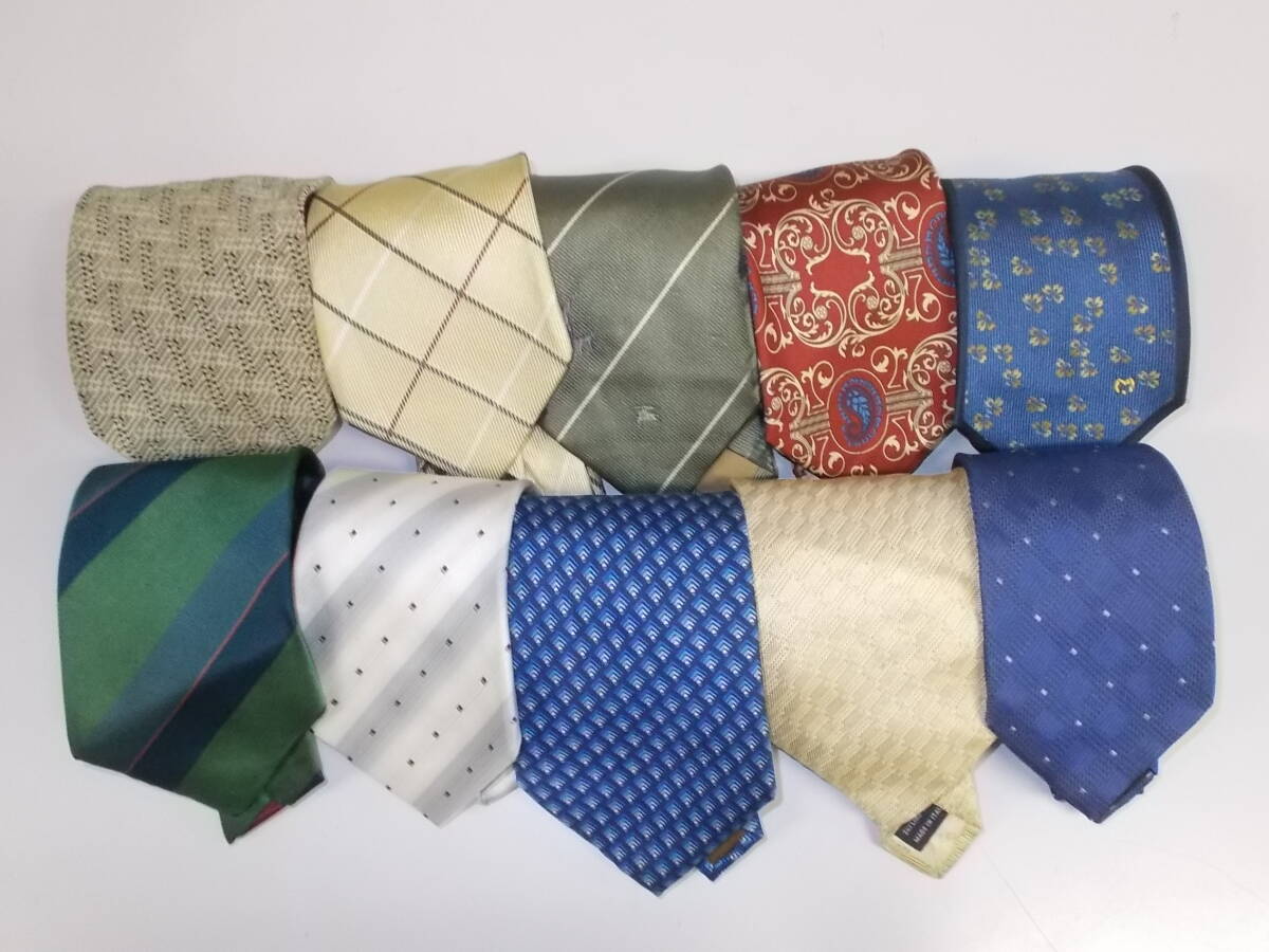 11◆ブランドネクタイ１０本セット◆アルマーニバーバリーアクアスキュータムDKNYカルバンクラインミッソーニ等入り7K_画像4