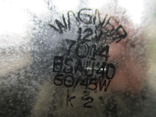 【送料無料】 LUCAS ルーカス ヘッドライト シールドビーム 160mm 60/45W Mini ロータス 英国車_画像7