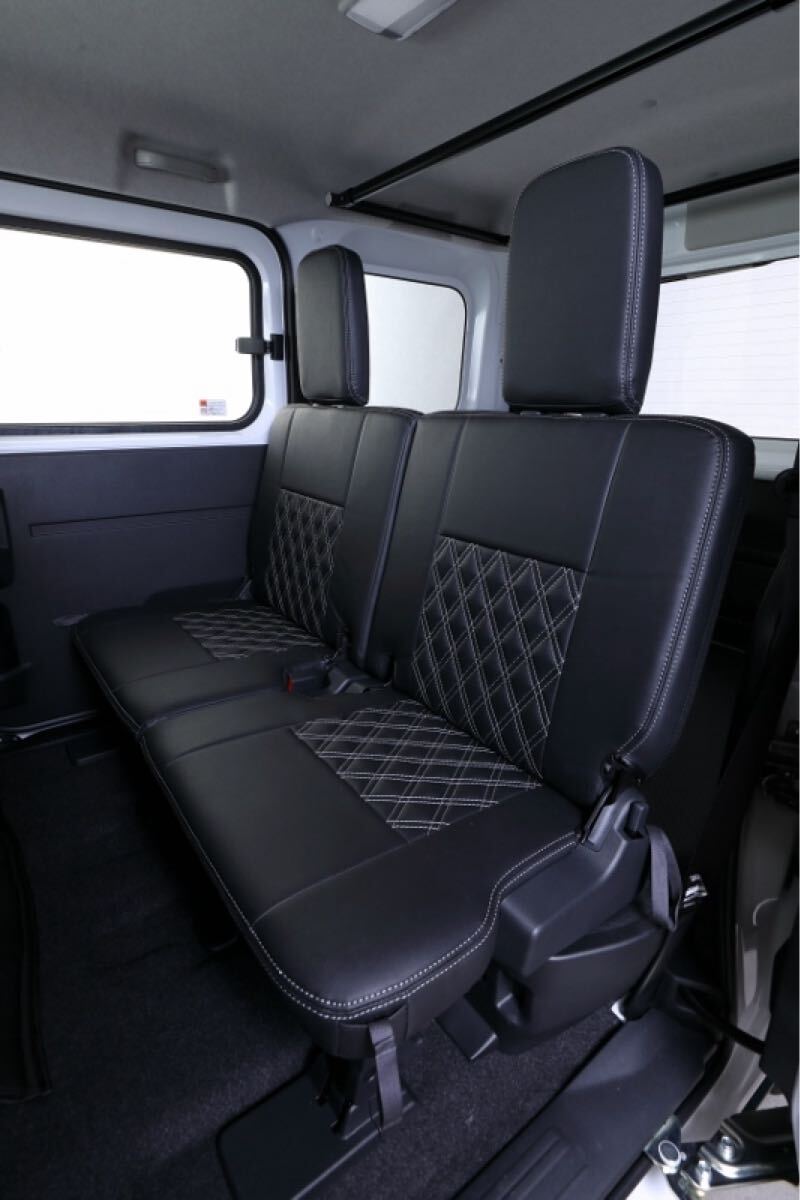 ダイハツ新型アトレーＳ７００ＶＳ７１０ＶダブルキルトシートカバーセットＰＶＣレザー新品未使用ＳＨＩＮＫＥ製_画像2