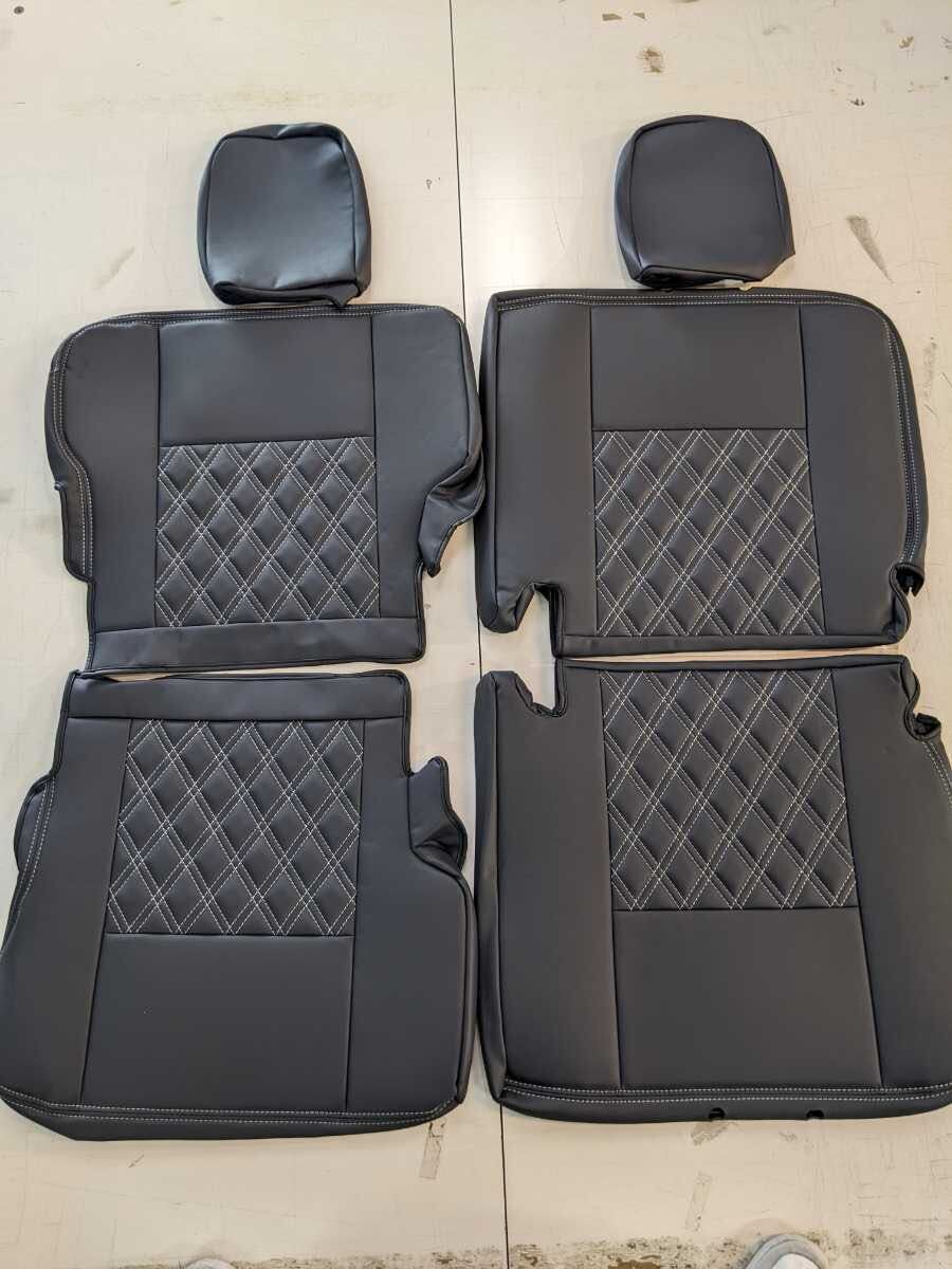 ダイハツ新型アトレーＳ７００ＶＳ７１０ＶダブルキルトシートカバーセットＰＶＣレザー新品未使用ＳＨＩＮＫＥ製_画像7