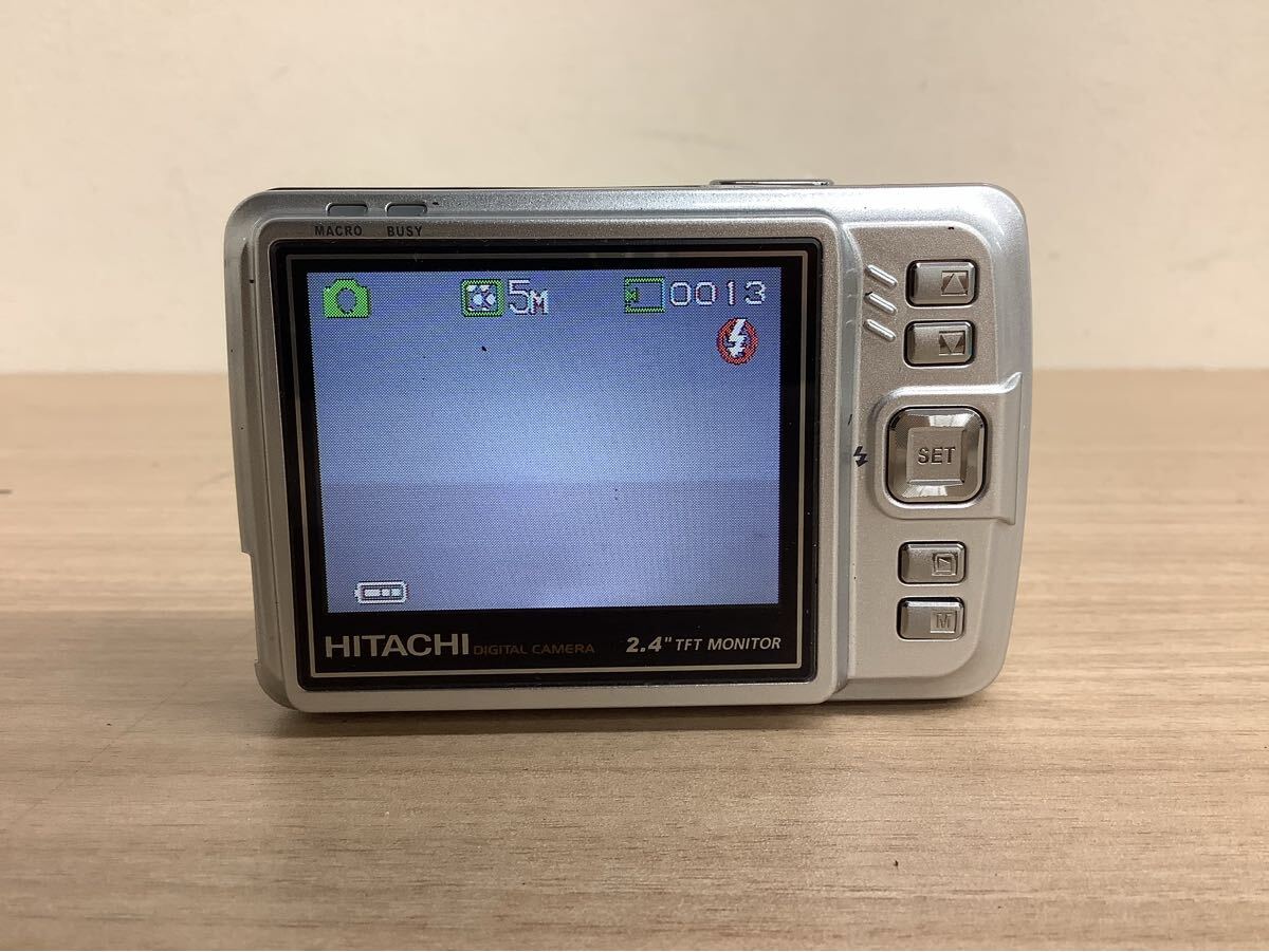 ◯営NI081-A9T60【埼玉発】HITCHI 日立 I.mega 5.0 MEGAPIXEL Digital Camera HDC-509 コンパクトデジタルカメラ 通電簡易動作確認済 _画像4