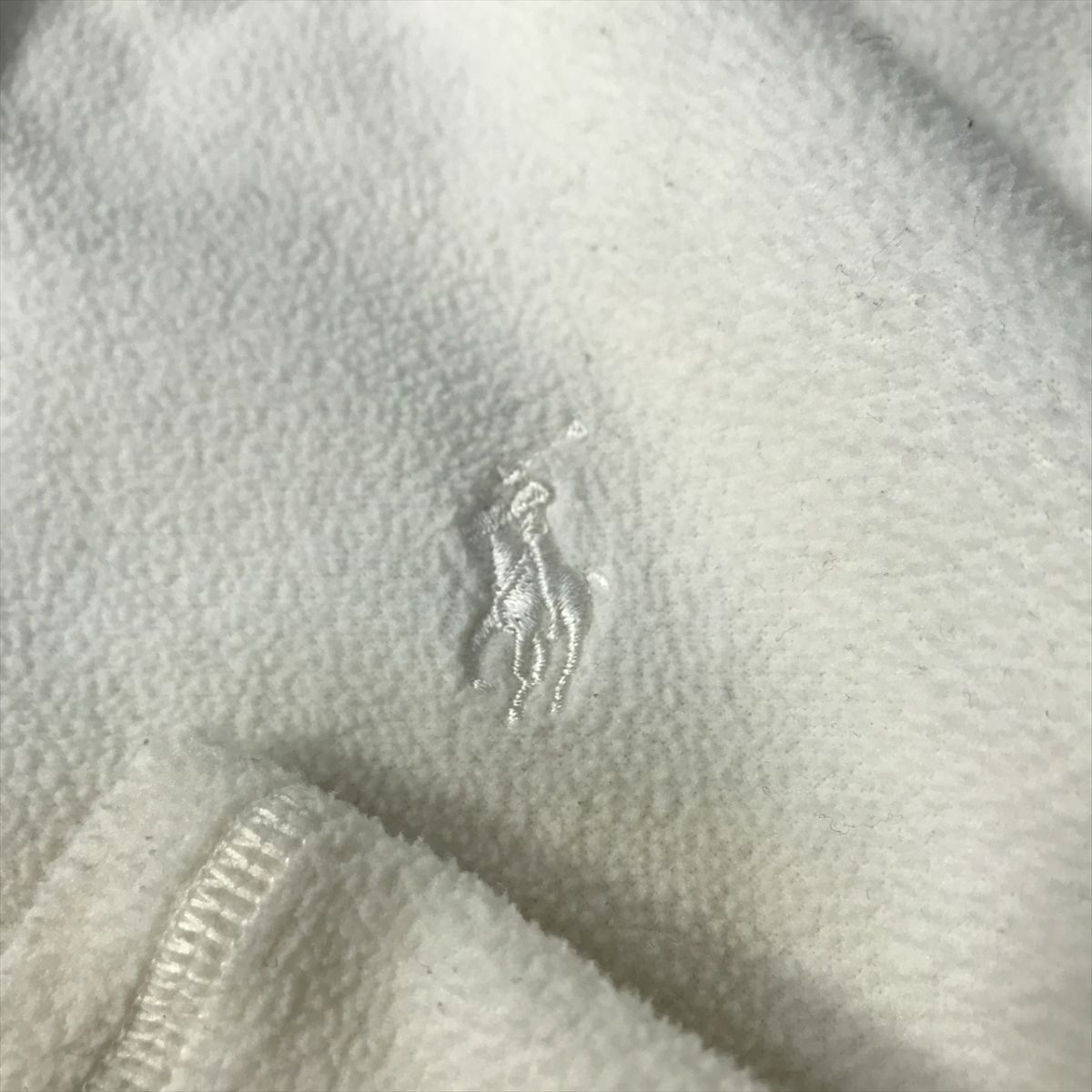 《良品◎》POLO GOLF ポロゴルフ ラルフローレン★フリース切り替え*ジャケット*ホワイト*サイズXS(LA3032)◆S60_画像5