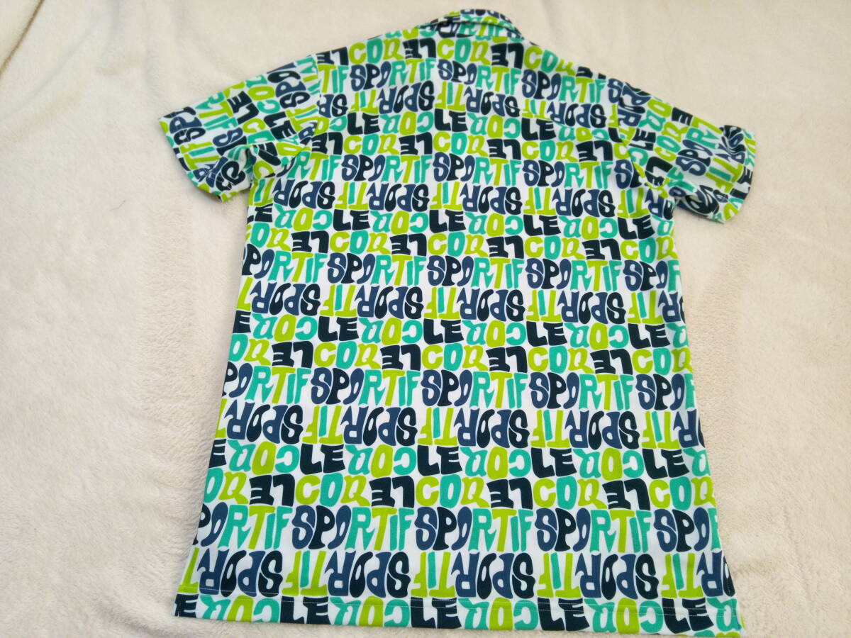 未使用同様　ルコックゴルフ総柄メンズポロシャツL_画像4