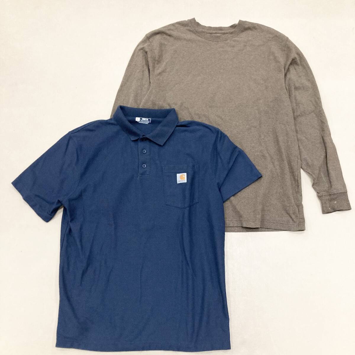 ★ Carhartt カーハート 10点 まとめ 半袖 長袖 Tシャツ トップス パンツ ワークウェア ストリート サイズMIX メンズ 卸 現状品 3.6kg_画像3