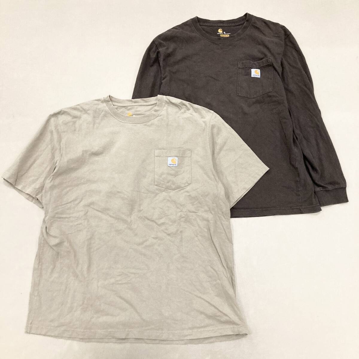 ★ Carhartt カーハート 10点 まとめ 半袖 長袖 Tシャツ トップス パンツ ワークウェア ストリート サイズMIX メンズ 卸 現状品 3.6kg_画像6