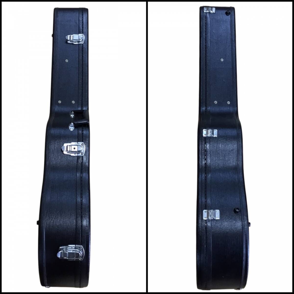 # акустическая гитара для жесткий чехол гитара кейс ключ имеется царапина есть черный б/у товар 3.76kg