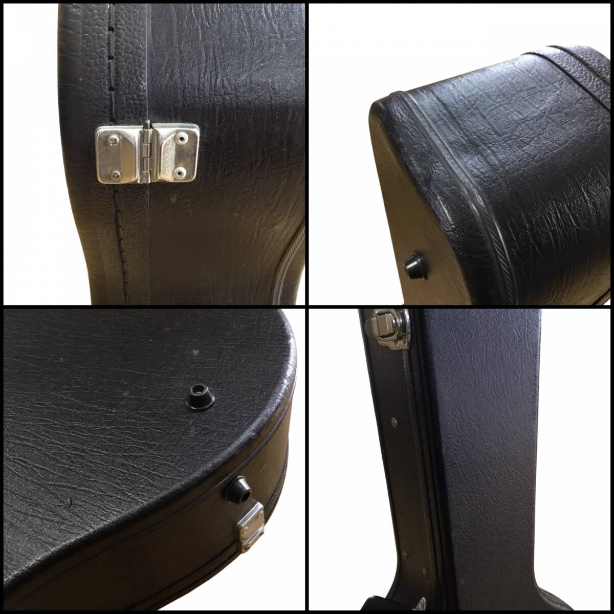 # акустическая гитара для жесткий чехол гитара кейс ключ имеется царапина есть черный б/у товар 3.76kg