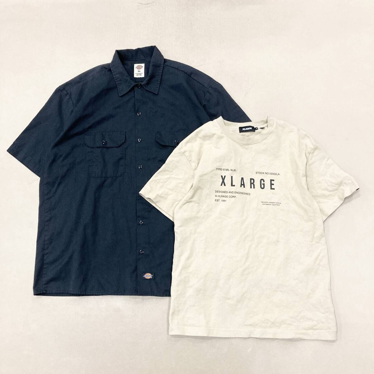 ★ ストリート ブランド 15点 まとめ HUF VANS XLARGE Dickies THRASHER メンズ ボトムス Tシャツ パーカ サイズMIX 卸 現状品 5.3kg_画像4