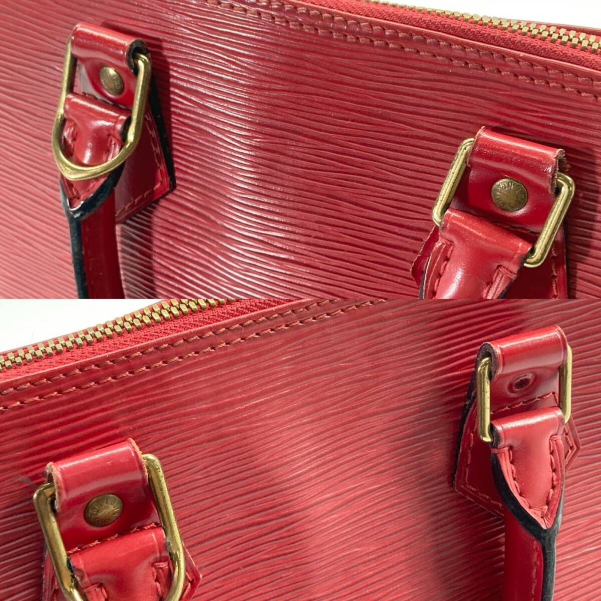☆ LOUIS VUITTON ルイ ヴィトン エピ アルマ バッグ ハンドバッグ 鞄 AR1905 レッド 現状品 0.6kg_画像6