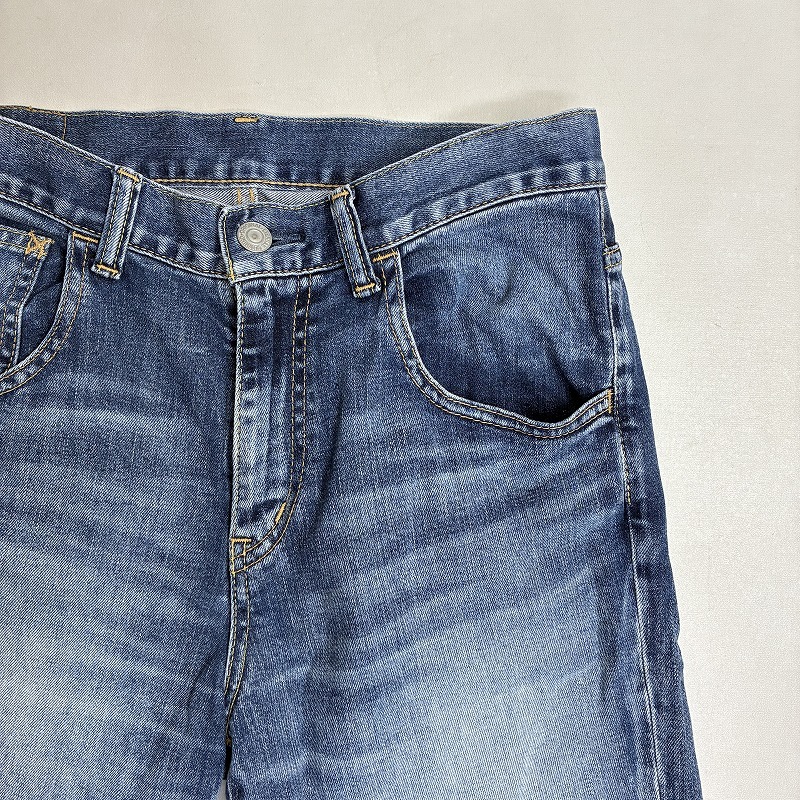 ◆ DEEP BLUE ディープブルー デニムパンツ クロップド丈 ジーンズ ボトムス ジーパン 古着 コットン ブルー サイズS レディース 0.42kg_画像3