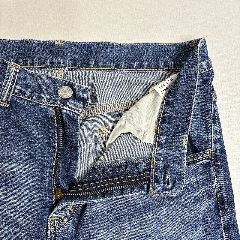 ◆ DEEP BLUE ディープブルー デニムパンツ クロップド丈 ジーンズ ボトムス ジーパン 古着 コットン ブルー サイズS レディース 0.42kg_画像5