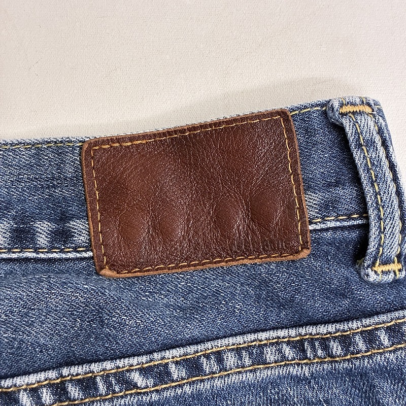 ◆ DEEP BLUE ディープブルー デニムパンツ クロップド丈 ジーンズ ボトムス ジーパン 古着 コットン ブルー サイズS レディース 0.42kg_画像8