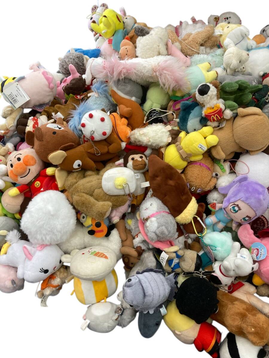 △ ミニぬいぐるみ 大量 300点以上 まとめ商品 アンパンマン ディズニー スヌーピー ドラえもん アニマル レトロ アメリカン 他 卸 11.39kg_画像4