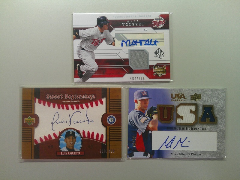 2002 S.Spot他 サイン3枚SET！/Minor/99,Tolbert/699,Ugueto/750_画像1