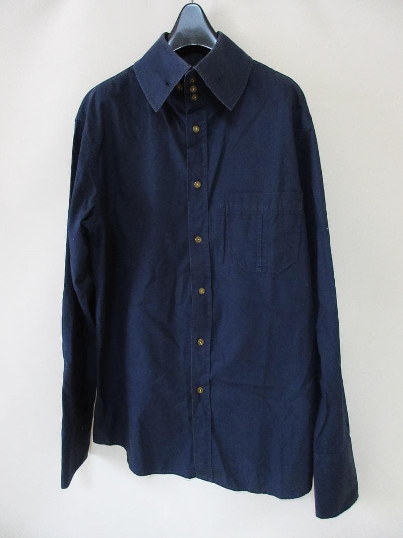 (O-33)ヴィヴィアンウエストウッド マン MAN 長袖シャツ ネイビー_画像1