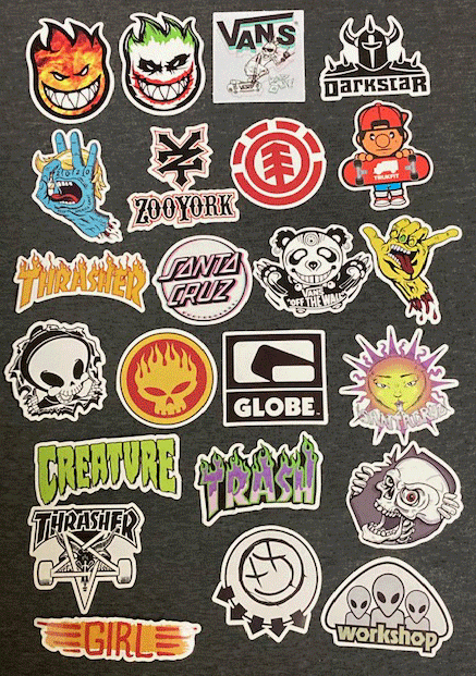 25枚セット N816-1 ステッカー シール スケートボード ストリート_画像1